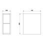 Sapho Odetta - Armoire inférieure 200x500x435 mm, blanc brillant DT200-3030 Sapho Odetta - Armoire inférieure 200x500x435 mm, blanc brillant DT200-3030