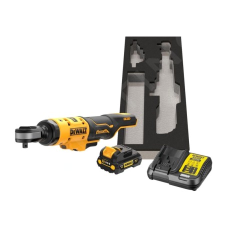 DeWALT Outillage - Clé à cliquet sans fil 12V, 1 batterie 3,0 Ah XR , chargeur DCF503L1G
