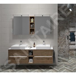 Sapho Odetta - Armoire inférieure 200x500x435 mm, blanc brillant DT200-3030