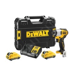 DeWALT Outillage - Clé à chocs sans fil 12V, 2 batteries 2.0 Ah XR, chargeur DCF801D2