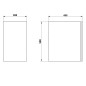 Sapho Odetta - Armoire inférieure 300x500x435 mm, 1 porte, blanc brillant DT300-3030 Sapho Odetta - Armoire inférieure 300x500x435 mm, 1 porte, blanc brillant DT300-3030