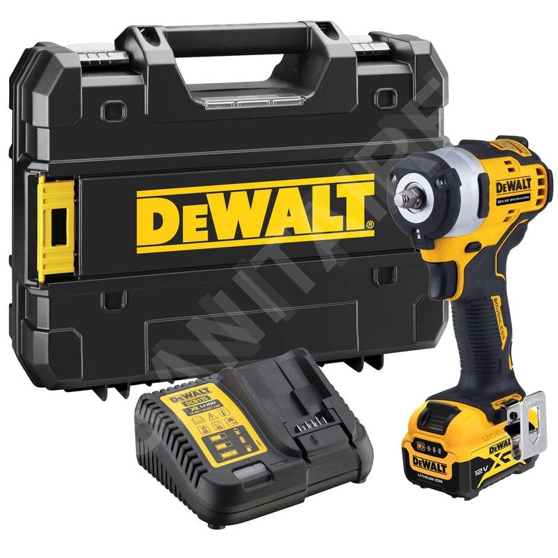 DeWALT Outillage - Clé à chocs sans fil 12V, 1 batteries 5.0 Ah XR, chargeur DCF903P1