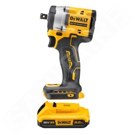 DeWALT Outillage - Clé à chocs AKU 18V, 2x batterie 2.0 Ah XR, chargeur DCF921D2T