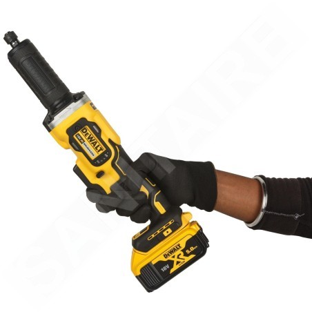 DeWALT Outillage - Meuleuse droite sans fil 18V, 2 batteries 5,0 Ah, chargeur DCG426P2