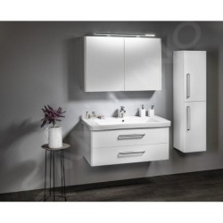 Sapho Theia - Meuble lavabo 1014x432x442 mm, 2 tiroirs, blanc TH105-3030