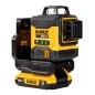 DeWALT Outillage - Laser croix verte 18V sans fil, 1 batterie 2.0 Ah XR, chargeur DCLE34031D1
