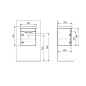 Sapho Ella - Meuble lavabo 375x430x340 mm, 1 porte, gauche, blanc EL040-3030 Sapho Ella - Meuble lavabo 375x430x340 mm, 1 porte, gauche, blanc EL040-3030