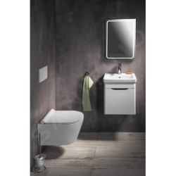 Sapho Ella - Meuble lavabo 375x430x340 mm, 1 porte, gauche, blanc EL040-3030