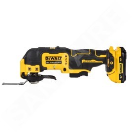 DeWALT Outillage - Multi-ponceuse oscillante sans fil 12V avec accessoires, 2 batteries XR 2,0 Ah, chargeur DCS353D2