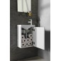 Sapho Latus - Meuble-vasque 394x500x220 mm, 1 porte, blanc LT110-3030