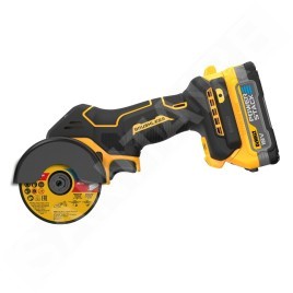 DeWALT Outillage - Meuleuse universelle sans fil 18V, 2 batteries 1.7 Ah POWERSTACK, chargeur DCS438E2T