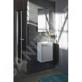 Sapho Latus - Meuble-vasque 394x500x220 mm, 1 porte, blanc LT110-3030