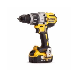 DeWALT Outillage - Perceuse à percussion sans fil 18V, 3 batteries 5.0 Ah Li-lon, chargeur DCD996P3
