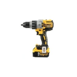DeWALT Outillage - Perceuse à percussion sans fil 18V, 3 batteries 5.0 Ah Li-lon, chargeur DCD996P3