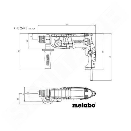 Metabo Outillage - Marteau combiné 800 W 601709500