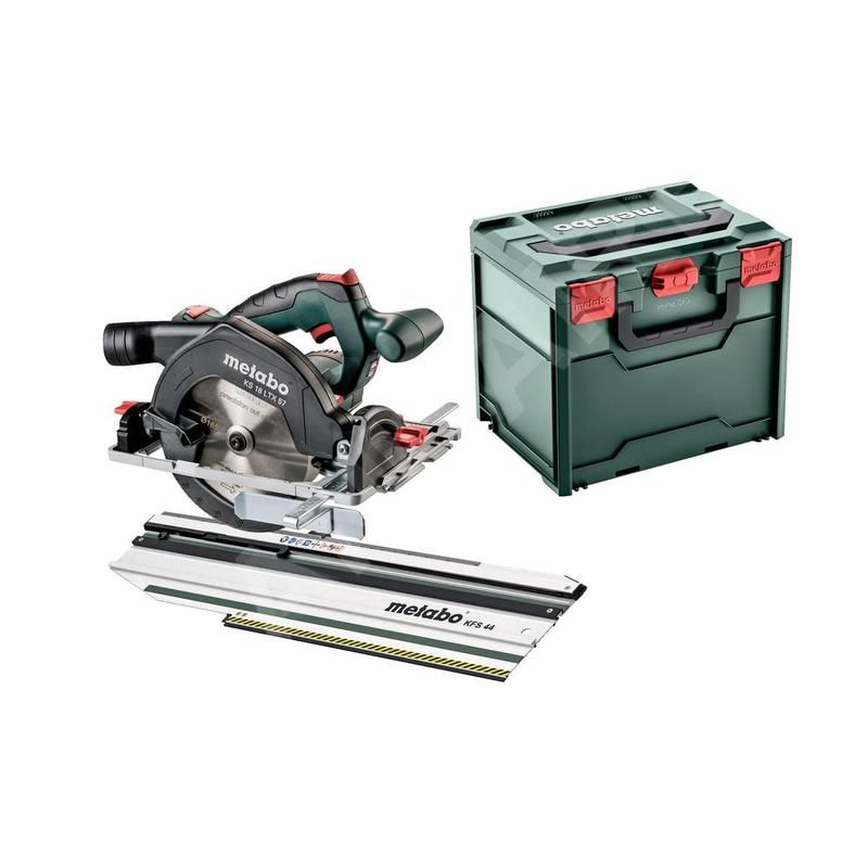 Metabo Outillage - Scie circulaire sans fil 18V 165 mm, rail de guidage, sans batterie ni chargeur 691195000