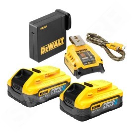 DeWALT Accessoires - Ensemble adaptateur USB et 2 batteries 5,0 Ah DCB094H2
