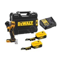DeWALT Outillage - Clé à chocs AKU 18V, 2x batterie 5,0 Ah LANYARD READY, chargeur DCF850P2LRT