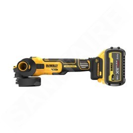 DeWALT Outillage - Meuleuse d'angle AKU 18V 125 mm, 1x batterie 6,0 Ah FLEXVOLT, chargeur DCG409VST1