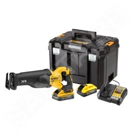 DeWALT Outillage - Scie sabre à batterie 18 V, 2 batteries 5,0 Ah DCS386H2T