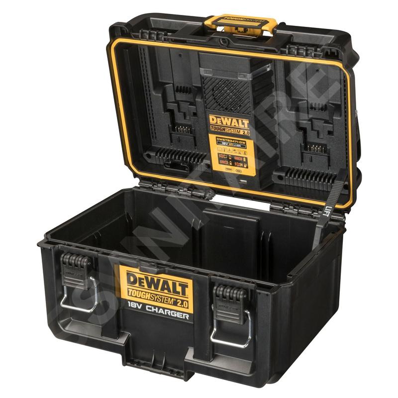 DeWALT Accessoires - Chargeur double 4A, pour batteries 18 V, dans coffret TOUGHSYSTEM DWST83471
