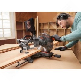 BLACK+DECKER Outillage - Scie à onglet radiale 1500 W BES701-QS
