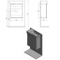 Sapho Latus - Meuble lavabo 440x500x220 mm, chêne Mocca LT090-1212 Sapho Latus - Meuble lavabo 440x500x220 mm, chêne Mocca LT090-1212
