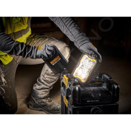 DeWALT Accessoires - Lampe de chantier sans fil LED avec coffret TOUGHSYSTEM DWST08061-1