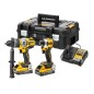 DeWALT Outillage - Set perceuse à percussion et clé à choc sans fil 18V, 2 batteries 5,0 Ah POWERSTACK, chargeur DCK2052H2T DeWALT Outillage - Set perceuse à percussion et clé à choc sans fil 18V, 2 batteries 5,0 Ah POWERSTACK, chargeur DCK2052H2T
