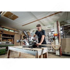 Metabo Outillage - 18V AKU Tronçonneuse et scie à onglets avec déplacement KGS 18 LTX BL 254, 1x batterie 4,0 Ah, chargeur