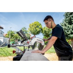 Metabo Outillage - 18V AKU Tronçonneuse et scie à onglets avec déplacement KGS 18 LTX BL 305, sans batterie 614305850