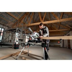 Metabo Outillage - 18V AKU Tronçonneuse et scie à onglets avec déplacement KGS 18 LTX BL 305, sans batterie 614305850