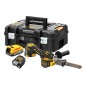 DeWALT Outillage - Lime à bande sans fil 18V, 2 batteries 1.7 Ah POWERSTACK, chargeur DCM200E2T