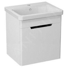 Sapho Ella - Meuble lavabo 465x650x385 mm, 1 porte, gauche, blanc EL055-3030