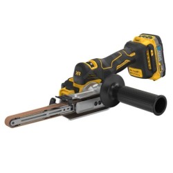 DeWALT Outillage - Lime à bande sans fil 18V, 2 batteries 1.7 Ah POWERSTACK, chargeur DCM200E2T