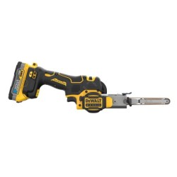 DeWALT Outillage - Lime à bande sans fil 18V, 2 batteries 1.7 Ah POWERSTACK, chargeur DCM200E2T