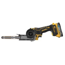 DeWALT Outillage - Lime à bande sans fil 18V, 2 batteries 1.7 Ah POWERSTACK, chargeur DCM200E2T