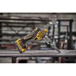 DeWALT Outillage - Lime à bande sans fil 18V, 2 batteries 1.7 Ah POWERSTACK, chargeur DCM200E2T