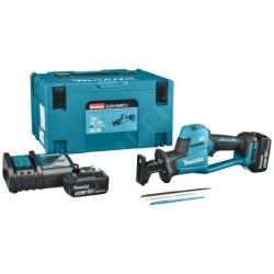 Makita Outillage - Scie sabre sans fil 18V, 2 batteries 5,0 Ah XR, chargeur DJR189RTJ