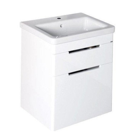 Sapho Ella - Meuble-vasque 464x650x380 mm, 2 tiroirs, blanc EL052-3030
