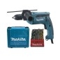 Makita Outillage - Perceuse à percussion 680 W, avec accessoires HP1641K1X