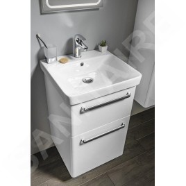 Sapho Theia - Meuble lavabo 464x700x442 mm, 2 tiroirs, blanc TH050-3030