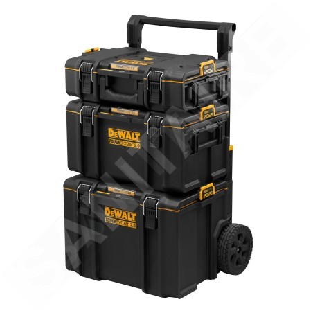 DeWALT Accessoires - Set chariot et 3 coffrets à outils Tough System 2.0 DWST83402-1