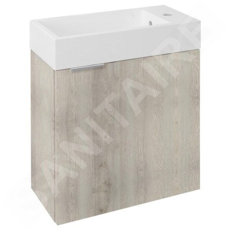 Sapho Latus - Meuble lavabo 495x500x250 mm, chêne Mocca LT410-1212