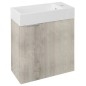 Sapho Latus - Meuble lavabo 495x500x250 mm, chêne Mocca LT410-1212
