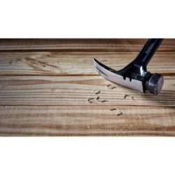 DeWALT Outillage - Marteau de charpentier 454 g, panne droite, tête plate DWHT51003-0