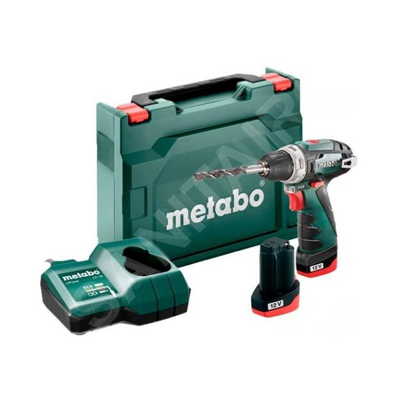 Metabo Outillage - Tournevis de perçage AKU 12V, 2x batterie 2 Ah, chargeur 600984500