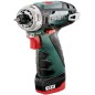 Metabo Outillage - Tournevis de perçage AKU 12V, 2x batterie 2 Ah, chargeur 600984500
