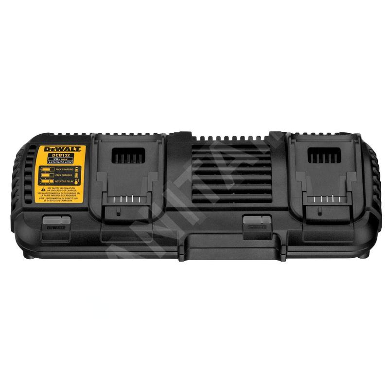 DeWALT Accessoires - Chargeur double 4A, pour batteries 18/54 V DCB132