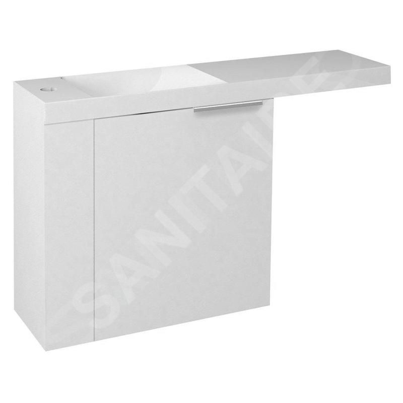 Sapho Latus - Meuble lavabo 500x500x220 mm, gauche, blanc LT615-3030 Sapho Latus - Meuble lavabo 500x500x220 mm, gauche, blanc LT615-3030